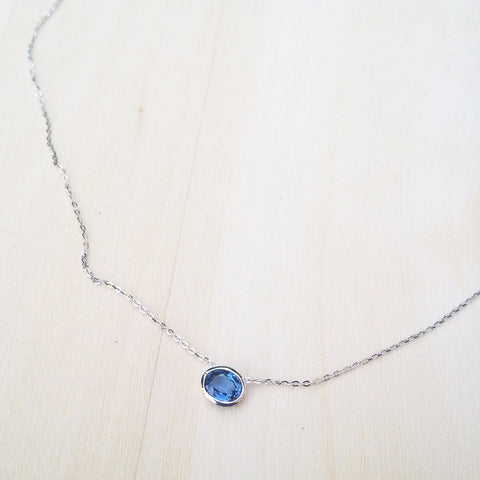 blue sapphire necklace