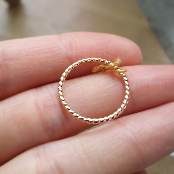 Simple Gold Silver Band Ring Dainty Stacking Rings – EtoileJewelry