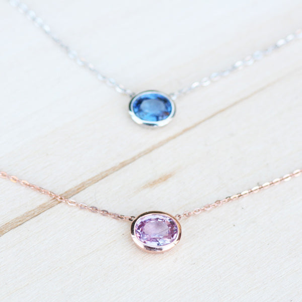 blue sapphire necklace