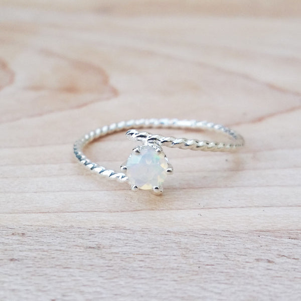 Opal Gold Ring Dainty Cute Rings Handmade
